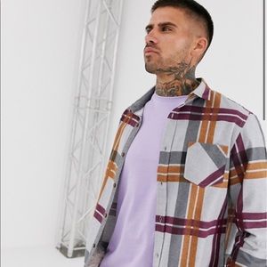 Men’s Plaid Flannel Button down shirt